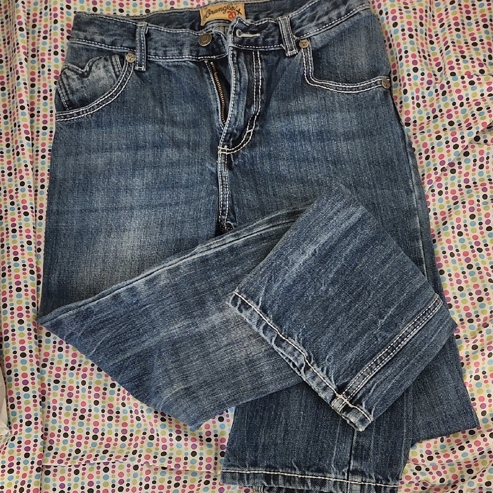 Wrangler Blue Bootcut Jeans Classic Style